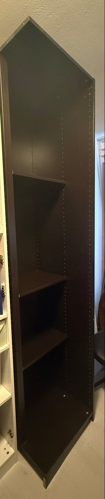IKEA Pax hoekkast zwartbruin 236x50x60 cm (oude collectie), Huis en Inrichting, Ophalen, Met plank(en), Minder dan 50 cm, Gebruikt