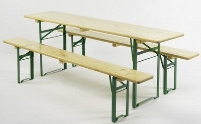 Biertafel met banken te huur, Ophalen, Zo goed als nieuw