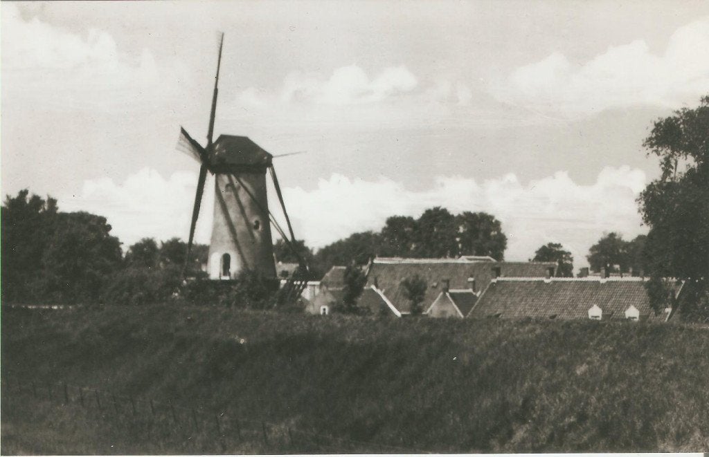 Tholen molen De Verwachting ca. 1975, Ophalen of Verzenden, 1960 tot 1980, Ongelopen, Zeeland