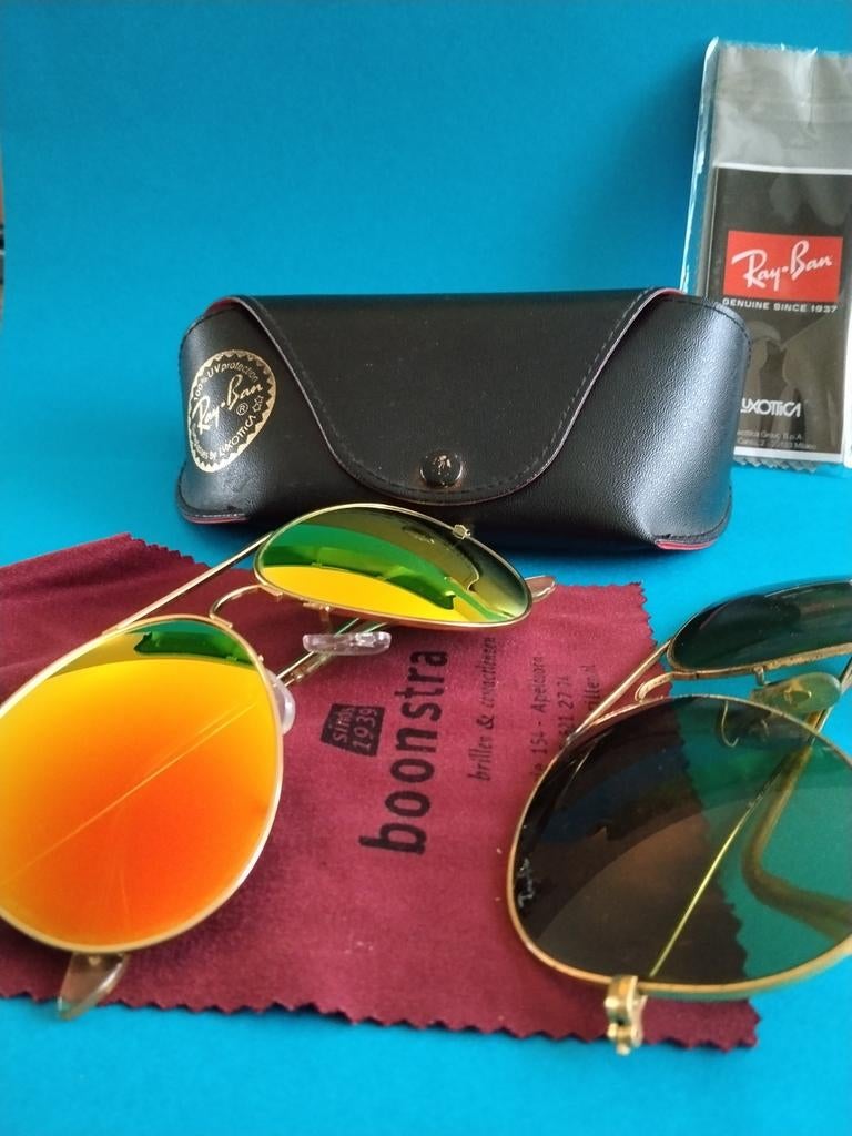Vintage Ray-Ban brillen met extra glazen en org. Bon, Ophalen of Verzenden, Ray-Ban