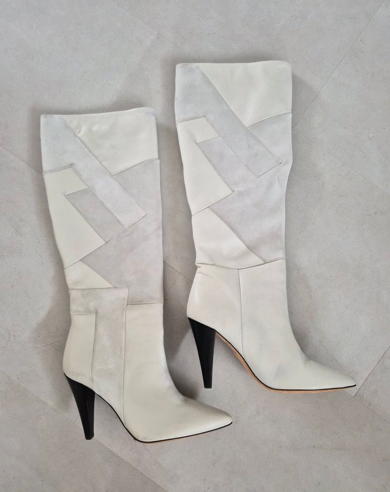 Iro suede laarzen, Hoge laarzen, Wit, Ophalen of Verzenden, Iro