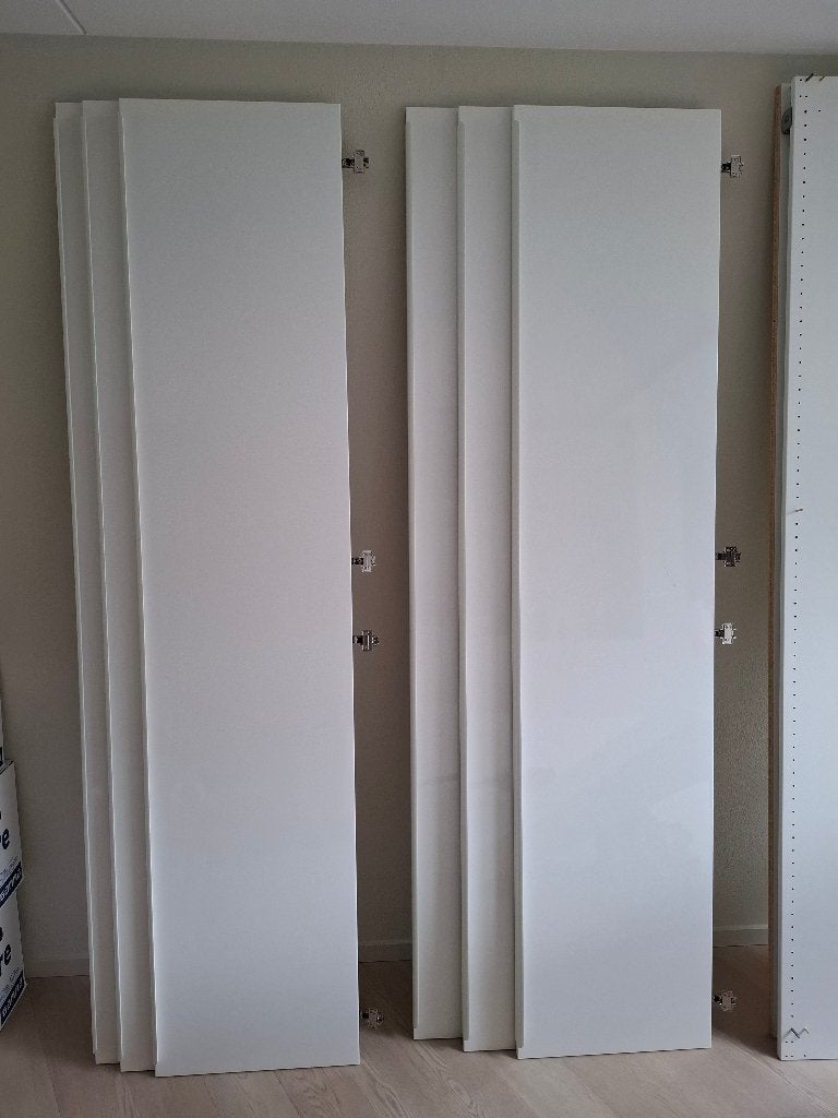 IKEA PAX DEUREN HOOGGLANS WIT (Fardal), Ophalen, 200 cm of meer, 50 tot 100 cm, Zo goed als nieuw
