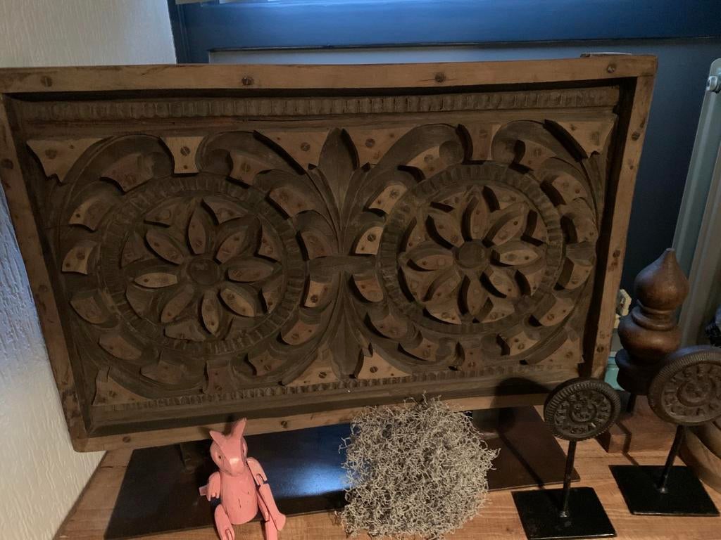 Houten paneel op standaard, Ophalen of Verzenden