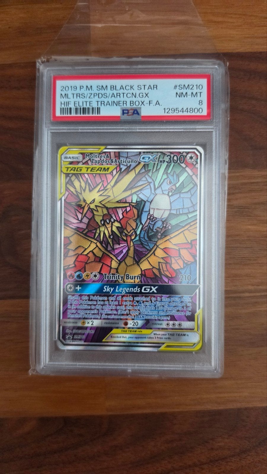 moltres & zapdos & articuno sm210 - psa 8, Ophalen of Verzenden, Zo goed als nieuw