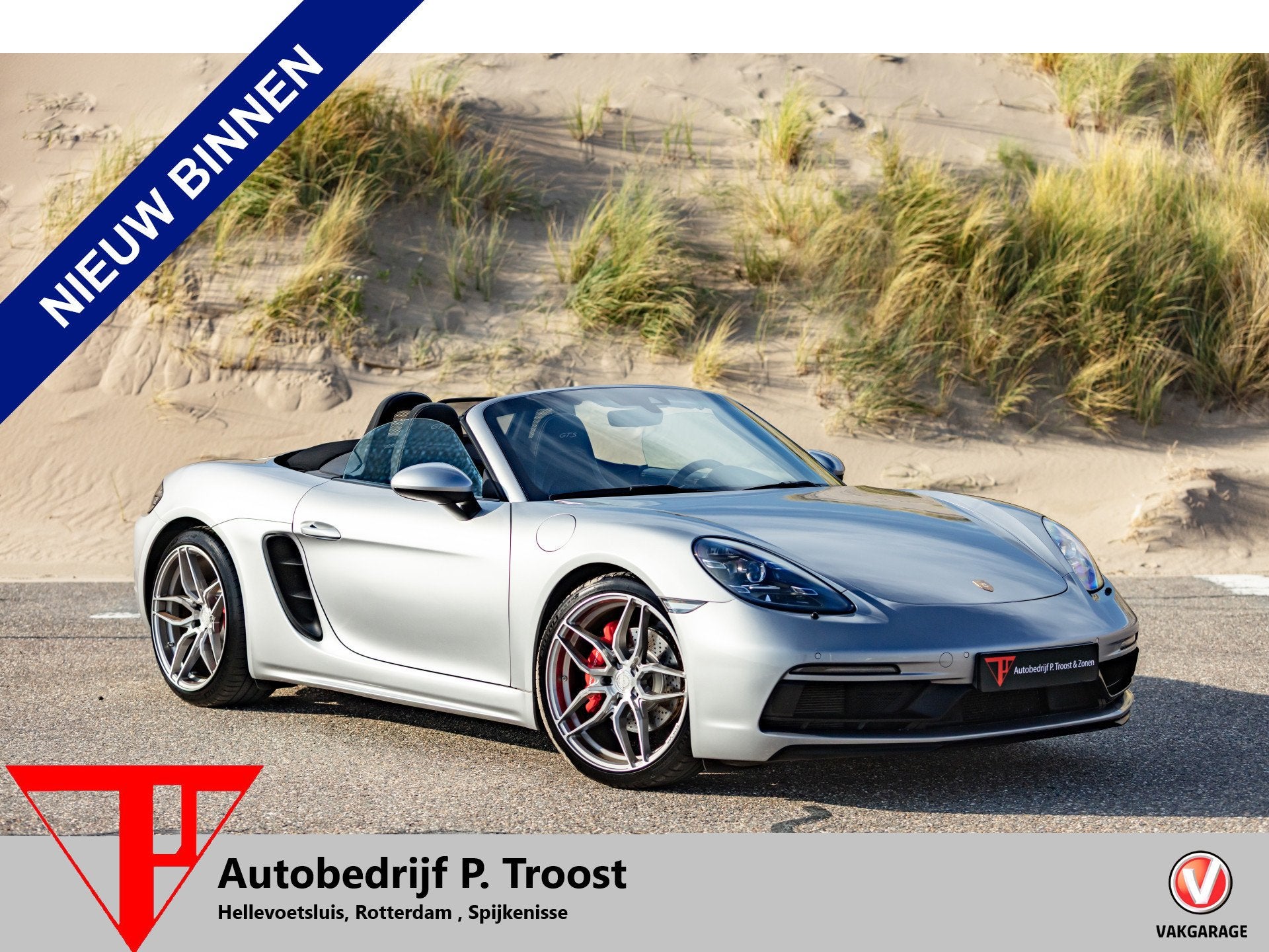 Porsche 718 Boxster 2.5 GTS Sportchrono|Sportuitlaat|Apple c, Automaat, 12 maanden, Gebruikt, Bedrijf