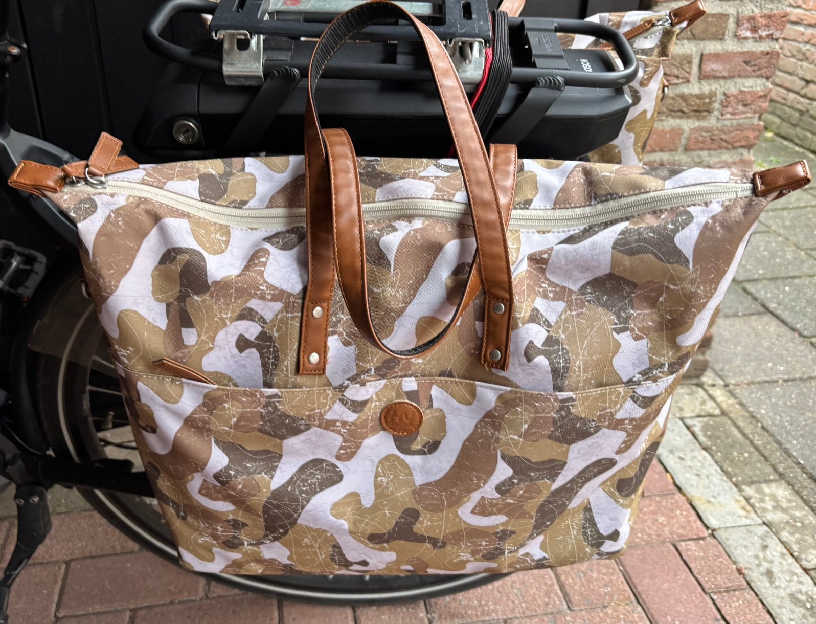 Twee afneembare fietstassen/laptoptas, Fietsen en Brommers, Fietsaccessoires | Fietstassen, Ophalen of Verzenden, Zo goed als nieuw
