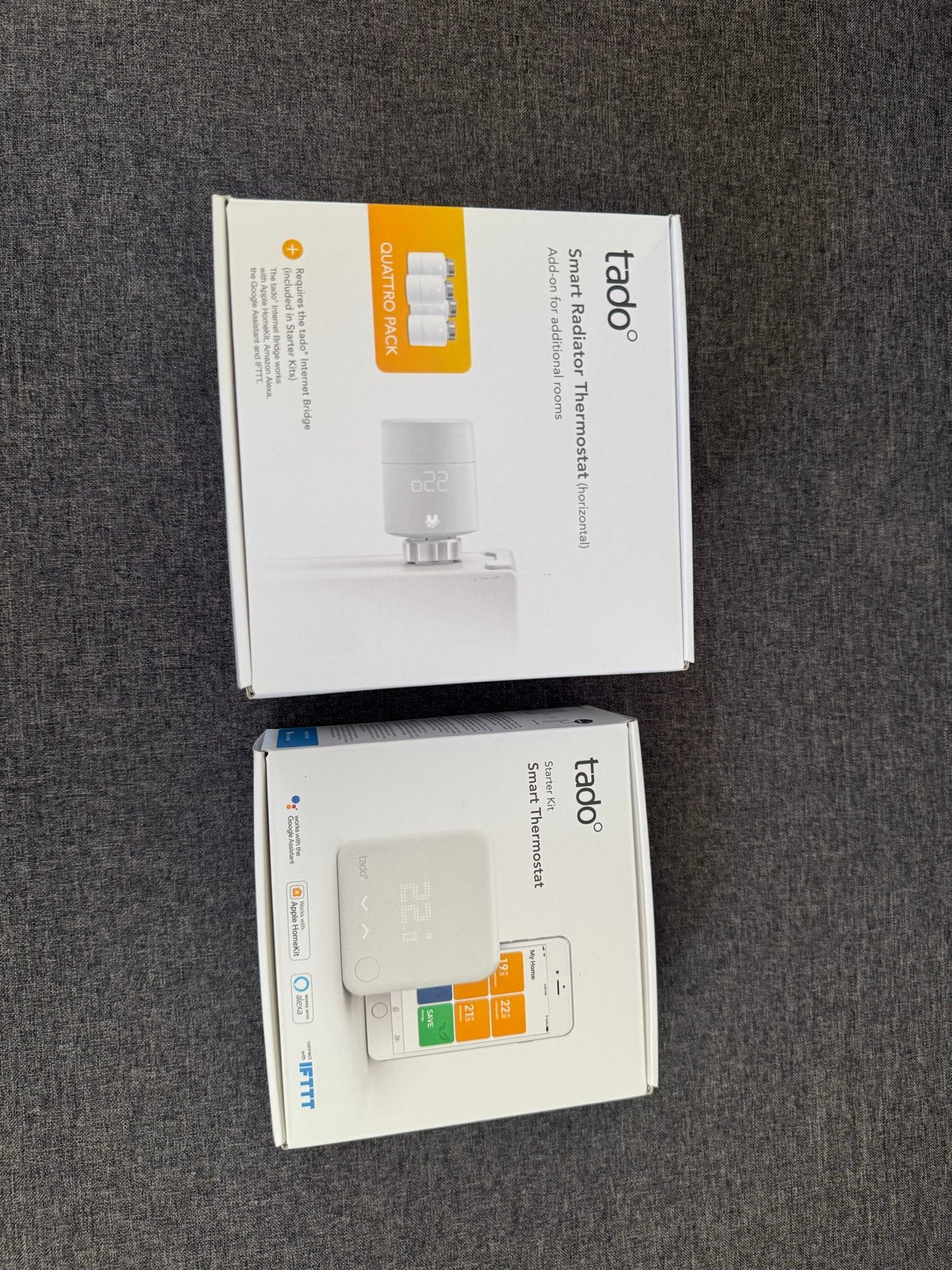 Tado Slimme Thermostaat & 4x Radiatorthermostaten (Nieuw), Doe-het-zelf en Verbouw, Thermostaten, Nieuw, Slimme thermostaat, Ophalen of Verzenden