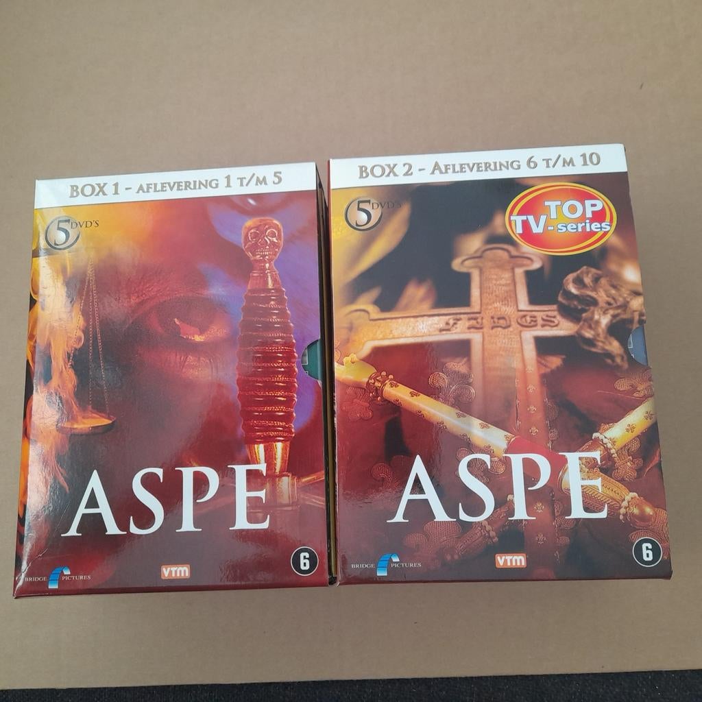 Aspe Box 1 & 2 DVD - Aflevering 1 t/m 10, Ophalen of Verzenden, Zo goed als nieuw, Vanaf 6 jaar, Boxset