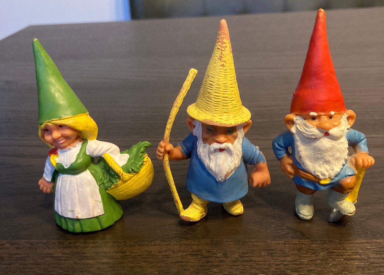 3 vintage jaren ‘80 BRB David de Kabouter figuren., Verzamelen, Poppetjes en Figuurtjes, Ophalen of Verzenden, Gebruikt