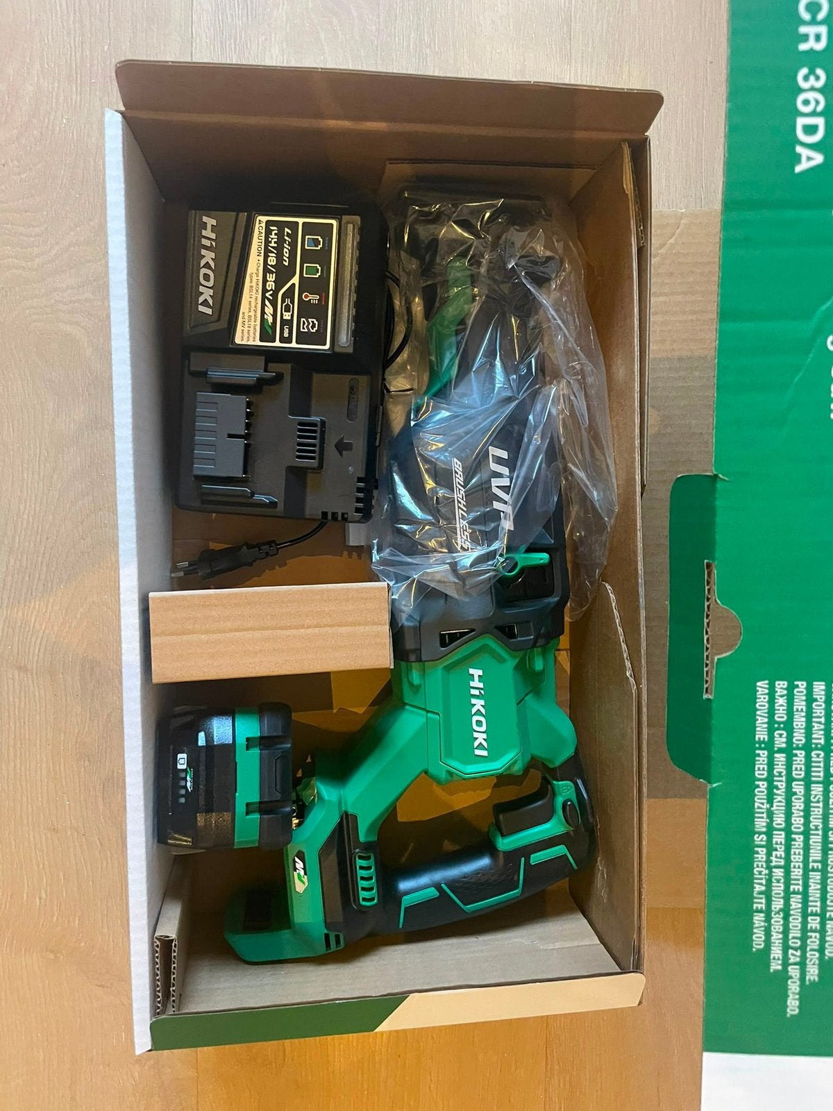 Hikoki cr36da reciprozaag complete set nieuw, Ophalen, 70 mm of meer, Overige typen, Zo goed als nieuw
