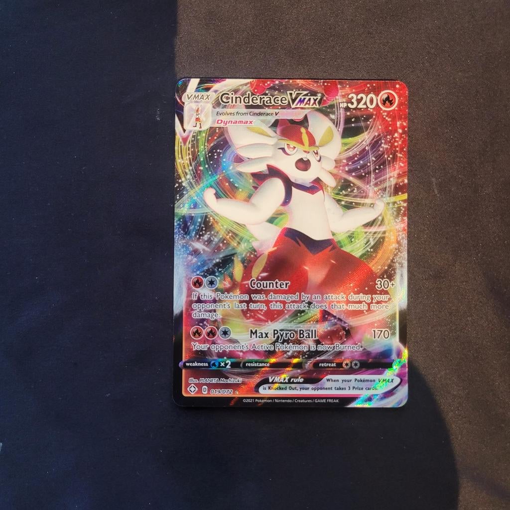 Cinderace vmax (shining fates) #019, Ophalen of Verzenden, Zo goed als nieuw