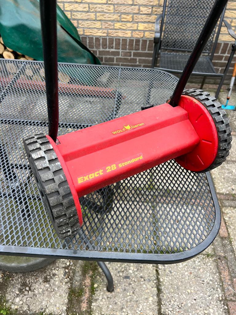 Gras maaimachine, Tuin en Terras, Grasmaaiers, Ophalen, Gebruikt, 30 t/m 39 cm, Handgrasmaaier