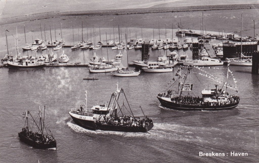 Breskens haven, Verzenden, 1960 tot 1980, Gelopen, Zeeland