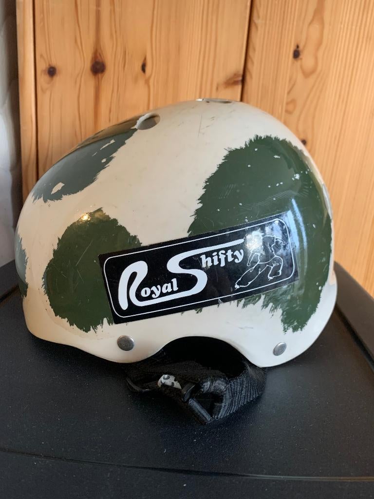 Stoere Skatehelm / BMX-helm Legerprint (nr.2), Ophalen of Verzenden, Gebruikt, L, Jongen of Meisje