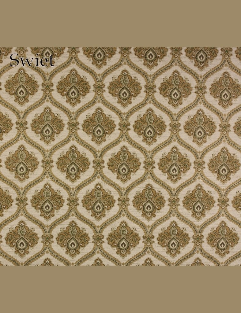 4002 Mini barok warmbruin klassiek vintage behang swiet, Huis en Inrichting, Stoffering | Behang, Verzenden, Beige