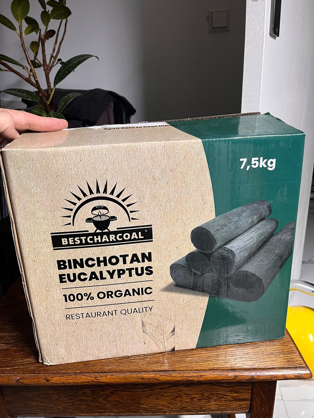 Binchotan Eucalyptus Houtskool - 7,5kg Restaurant Kwaliteit, Minder dan 3 m³, Ophalen of Verzenden, Overige houtsoorten, Blokken