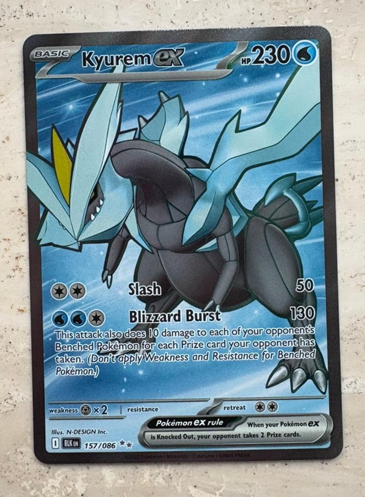 Kyurem ex - 157/086 - Black Bolt - Pokémon, Ophalen of Verzenden, Zo goed als nieuw