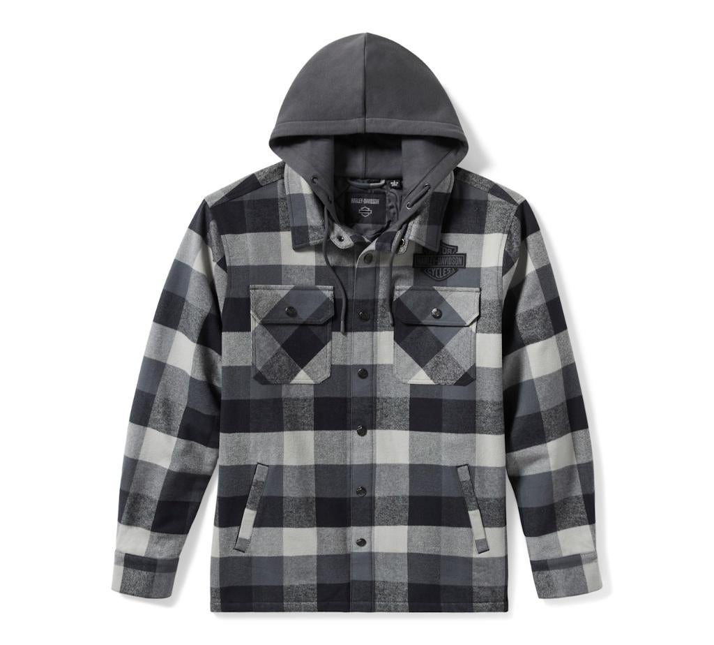 Harley Jacket Traveler Hooded Plaid, Asphalt & Harley Black, Ophalen of Verzenden, Nieuw met kaartje, Jas | textiel
