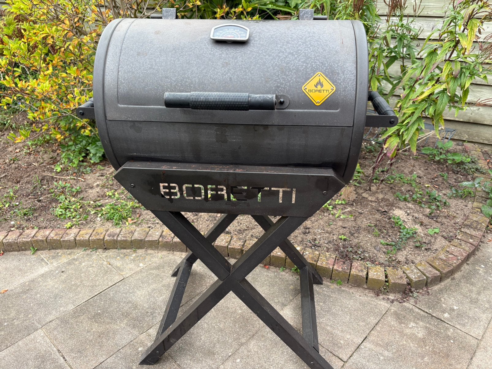 Boretti barbecue, Ophalen, Zo goed als nieuw