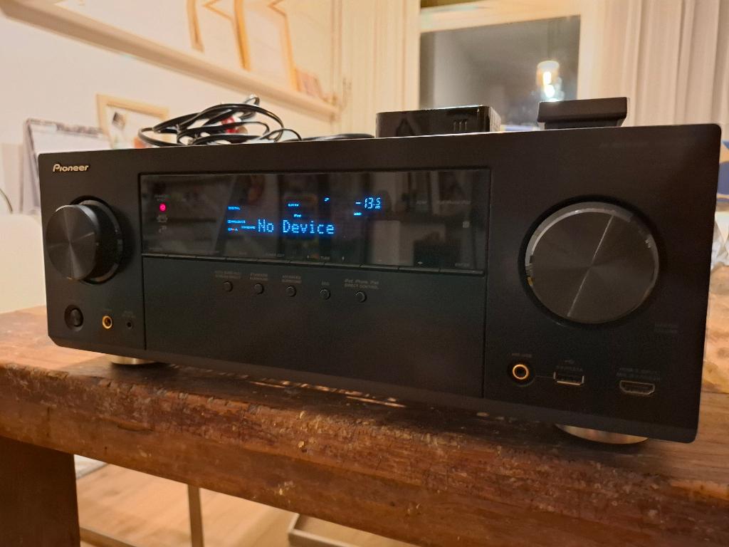 Pioneer vsx 923 met canton subwoofer en speakers, Ophalen, Gebruikt, Pioneer, 120 watt of meer