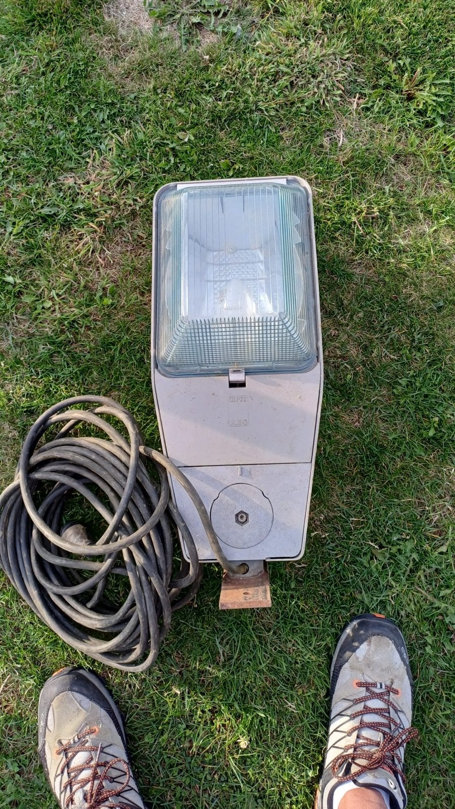 AEG Buitenlamp / Straatlamp - Gebruikt, Ophalen, Gebruikt, Metaal, Grijs