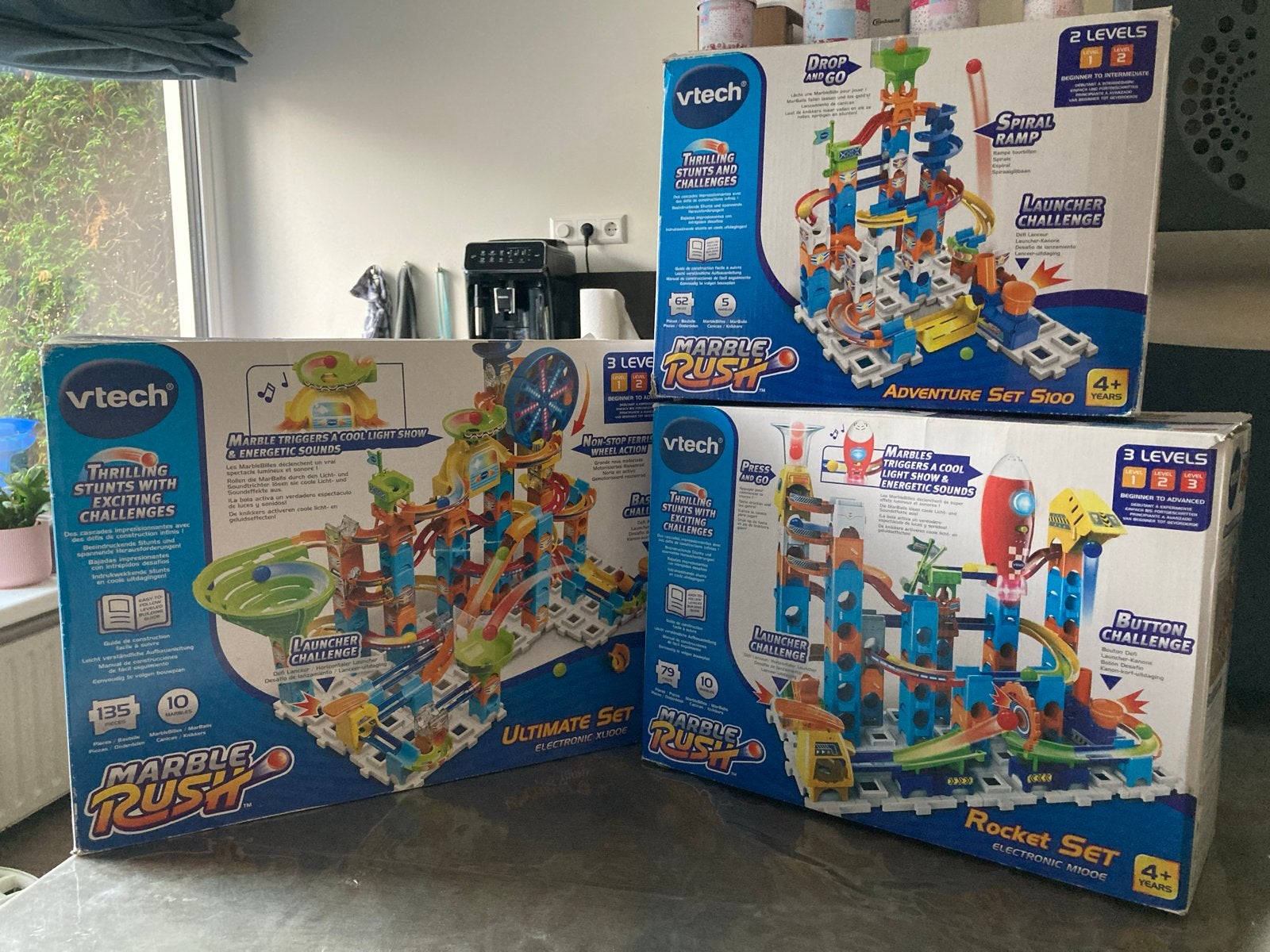 VTech Marble Rush knikkerbaan set (3 stuks), Ophalen of Verzenden, Gebruikt, Overige merken