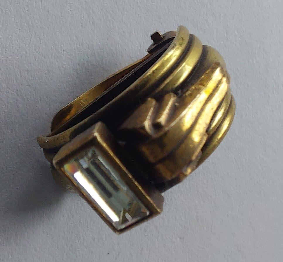 Bronzen oorclips van Ermani Bulatti, Overige materialen, Bruin, Verzenden, Met edelsteen