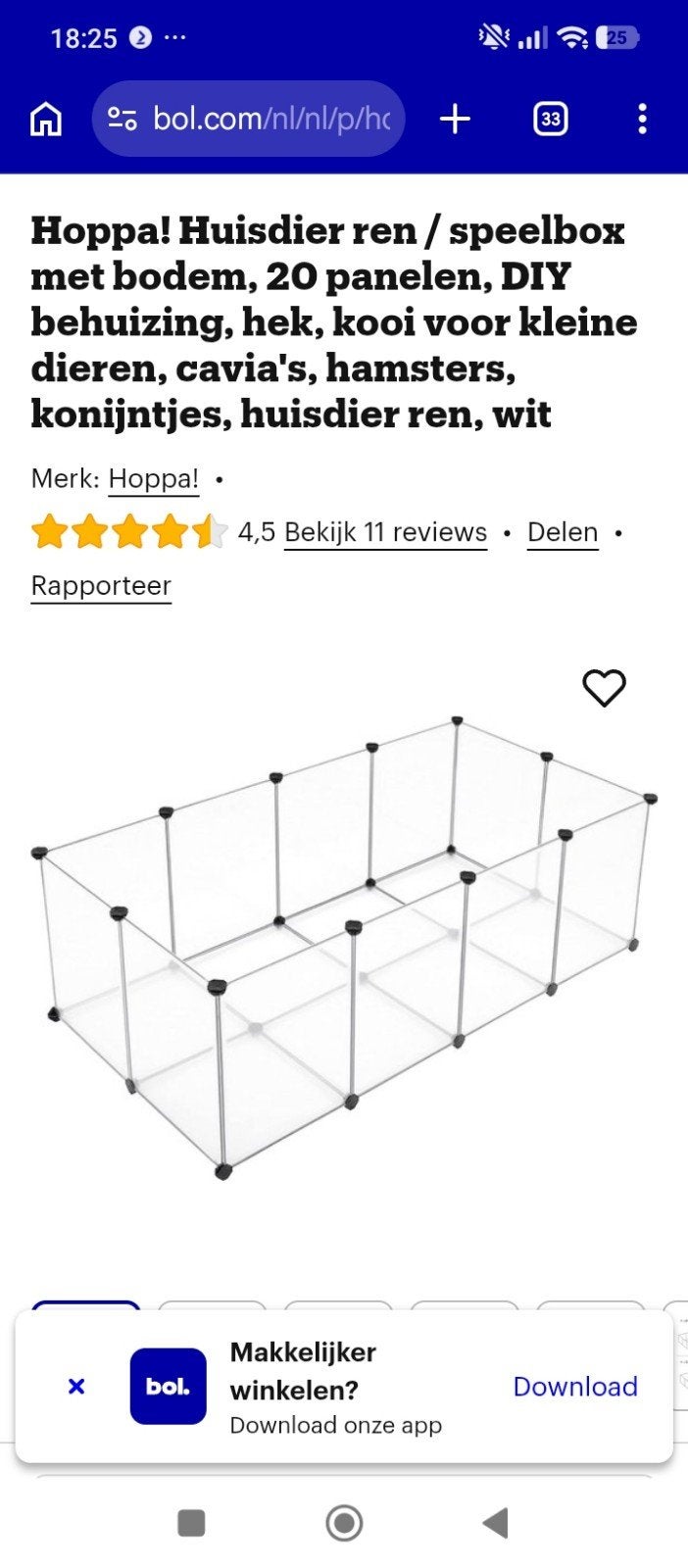 dieren hok, Ophalen, Nieuw, Overige typen