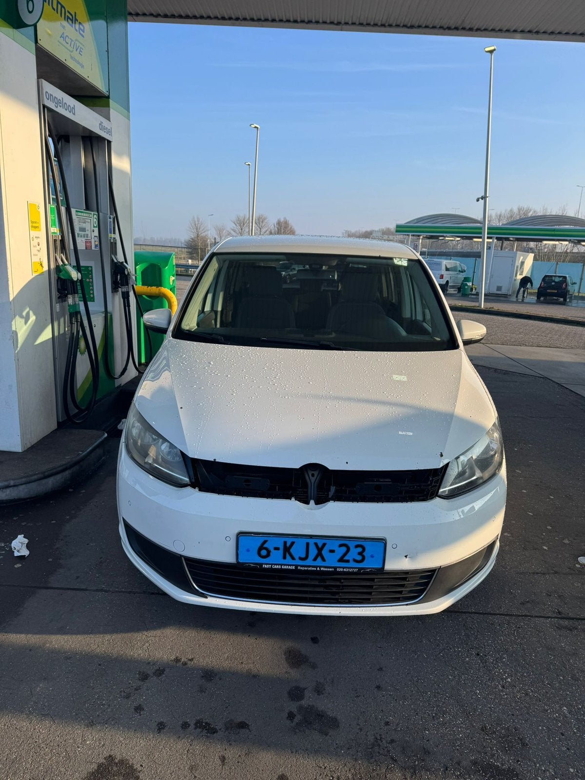 Volkswagen Touran, Auto's, Volkswagen, Automaat, Wit, Diesel, Particulier
