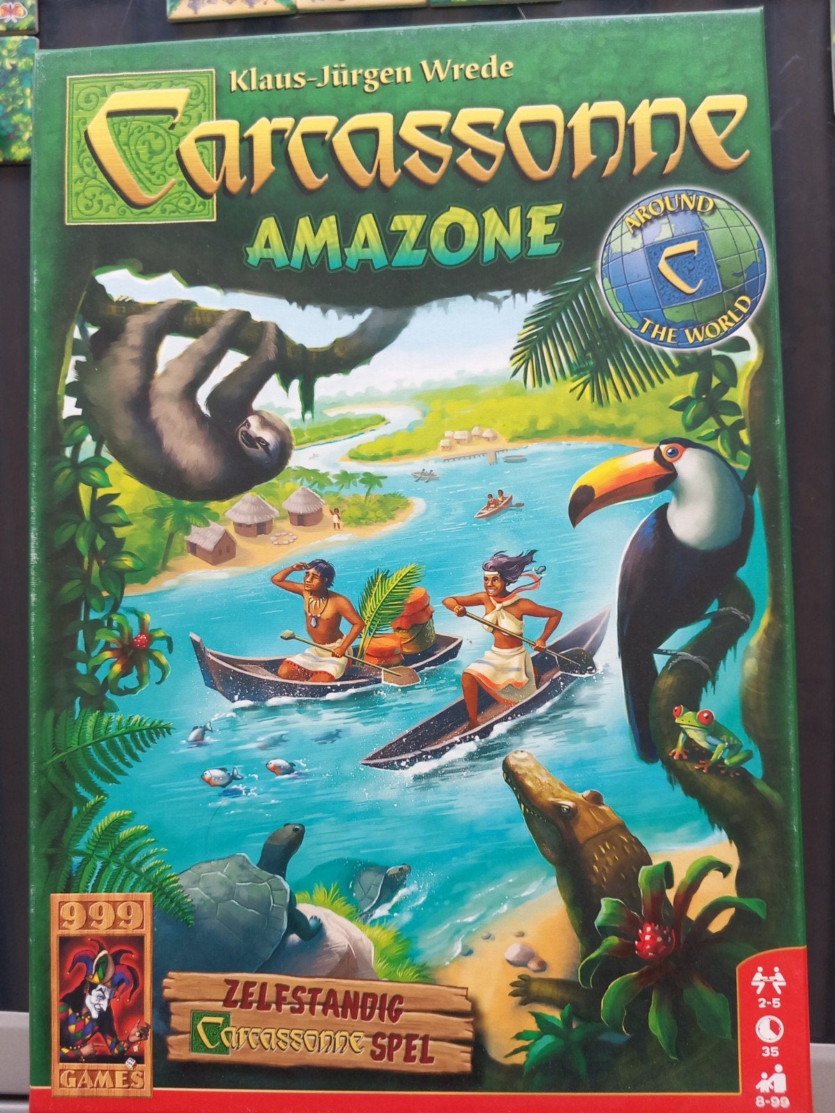 Carcassonne Amazone - Zelfstandig bordspel, Een of twee spelers, Ophalen, Zo goed als nieuw, 999 Games