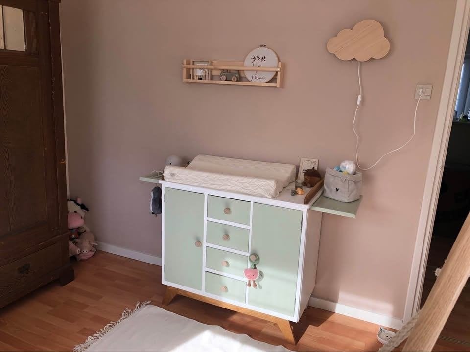 Unieke vintage commode, Gebruikt, 75 tot 100 cm, Voetruimte, Minder dan 50 cm
