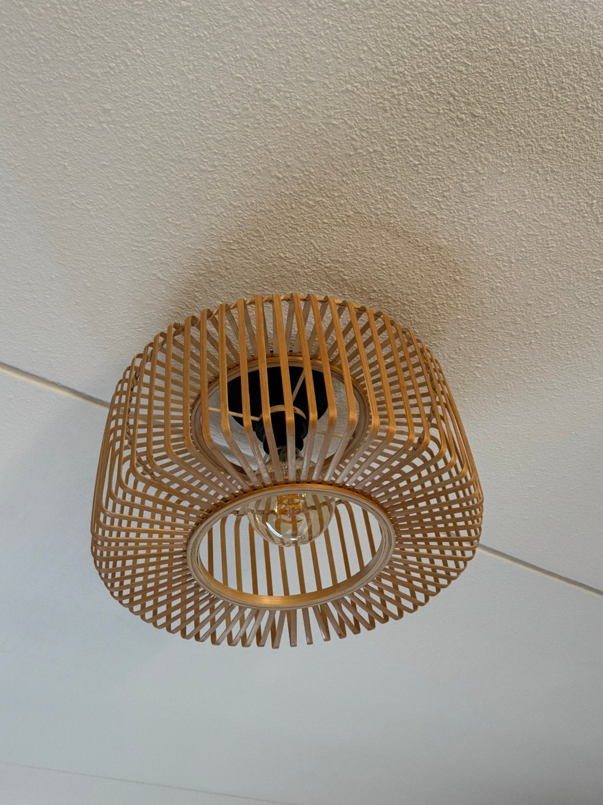 Good&Mojo plafondlamp bamboo, Ophalen, Zo goed als nieuw