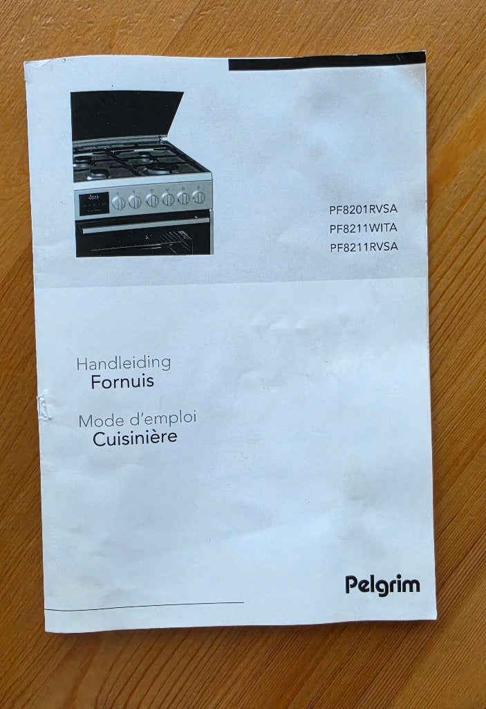 Combi fornuis/oven, Ophalen, 4 kookzones, Zo goed als nieuw, Gas