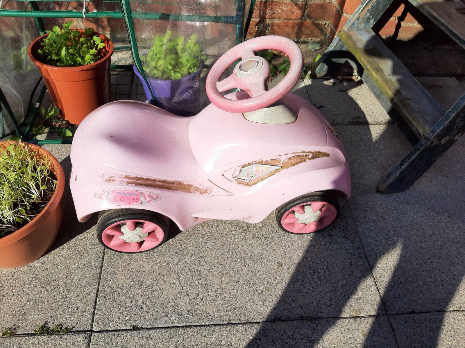 Roze loopauto voor kinderen - Gebruikt, Ophalen, Gebruikt