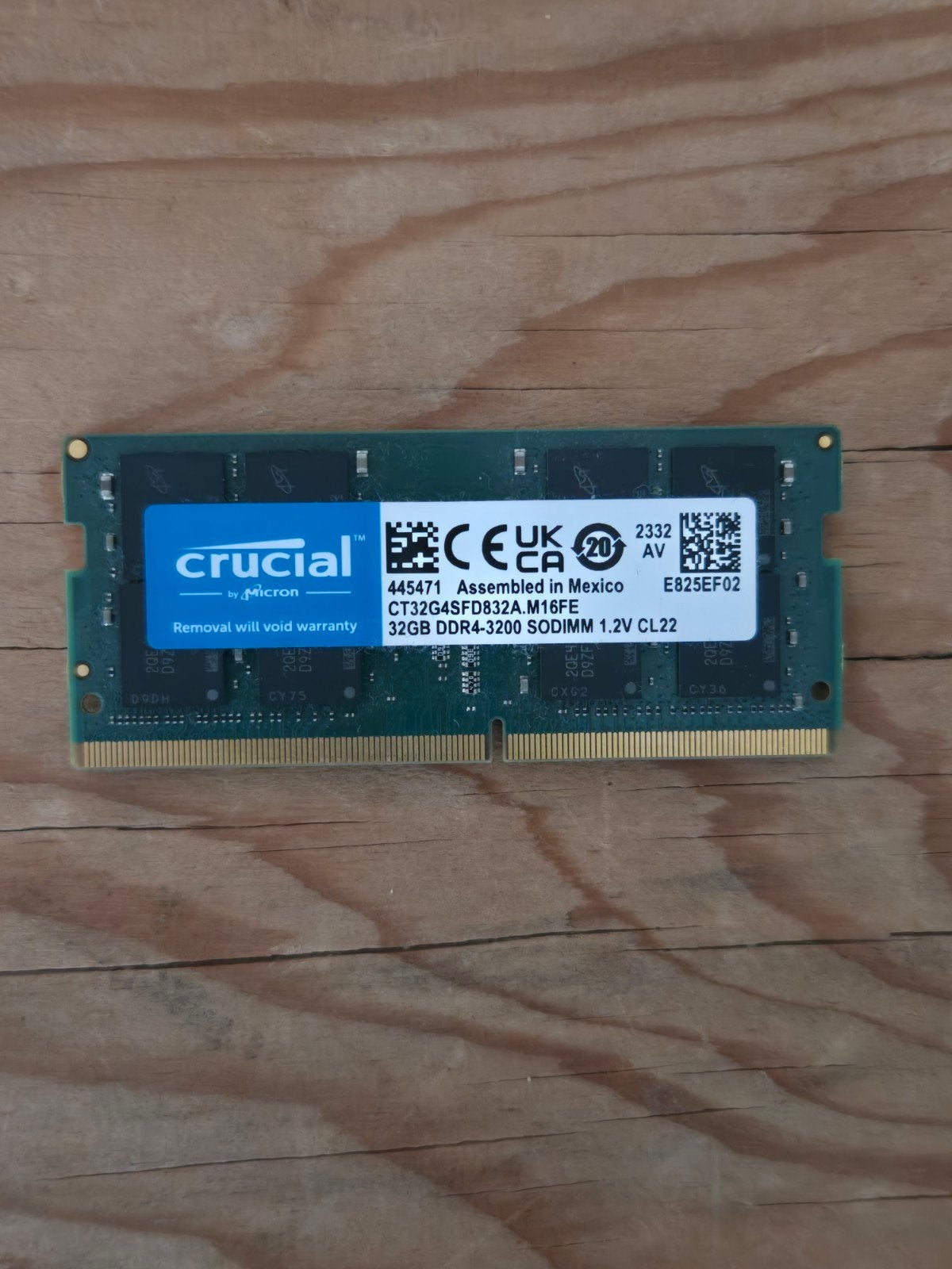 Crucial 32GB DDR4 3200MHz Laptop RAM | SO-DIMM | CL22, Computers en Software, 32 GB, DDR4, Ophalen of Verzenden, Zo goed als nieuw