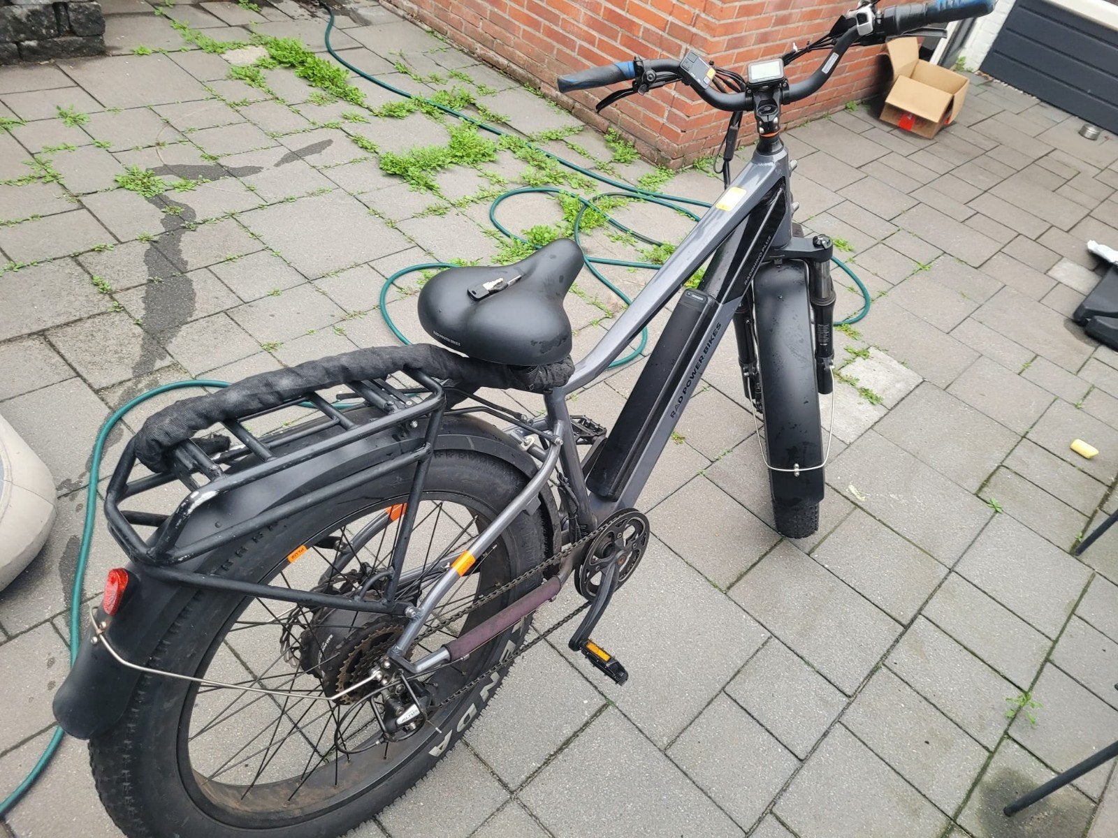 RadPowerbike RadRhino6plus - Recent onderhoud en slot, Ophalen, Gebruikt, 50 km per accu of meer, Overige merken