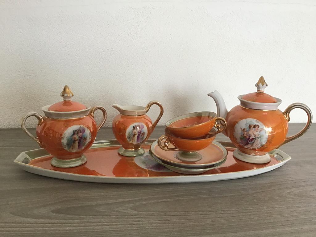 Antiek decoratief serviesje, Ophalen of Verzenden
