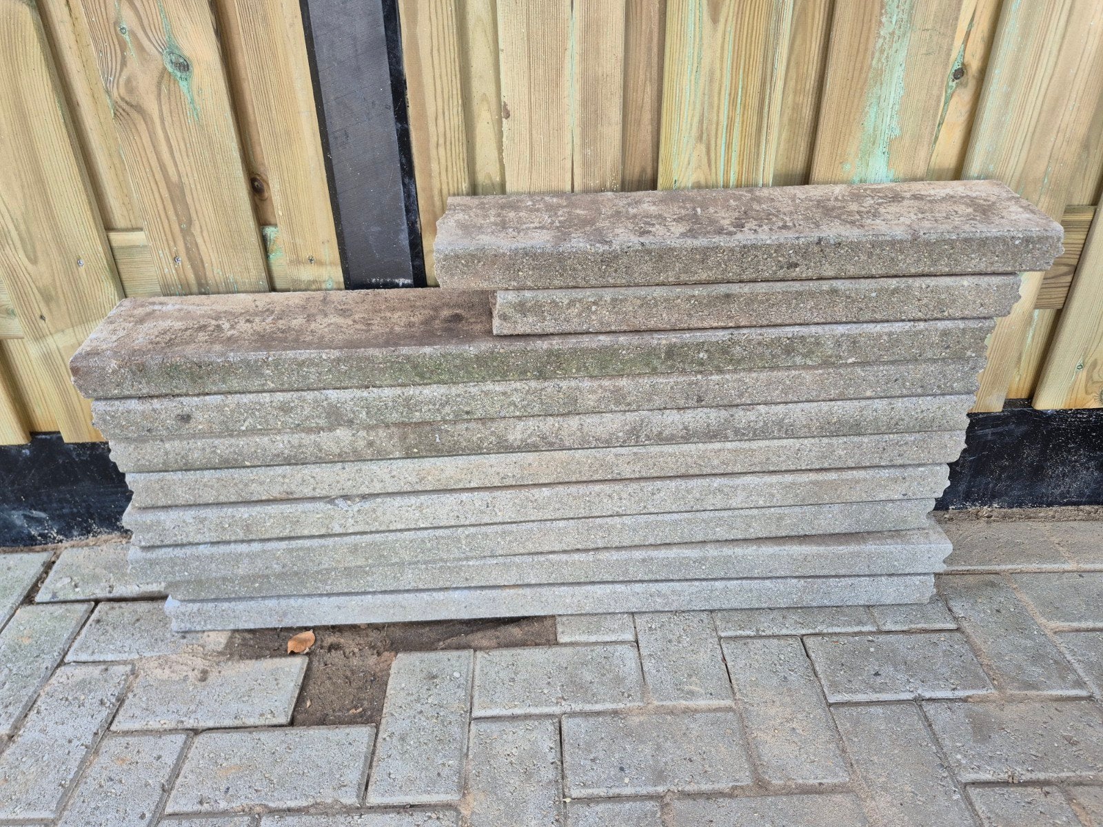 gratis 8x betonranden 100x15x5, Tuin en Terras, Ophalen, Overige materialen