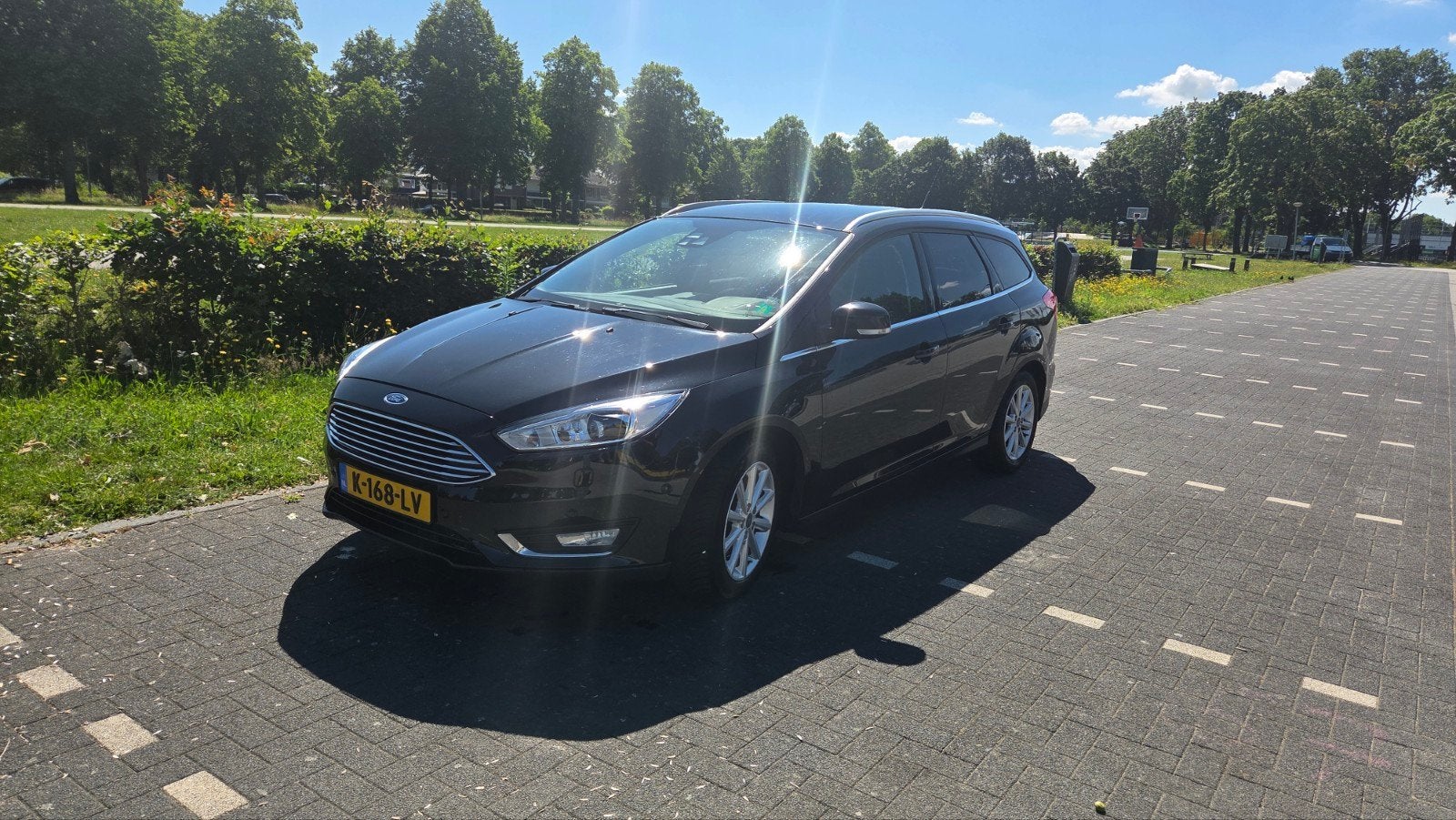 Ford Focus 1.5 Ecoboost 110KW, titanium Edition, Auto's, 1498 cc, Zwart, 4 cilinders, Leder en Stof