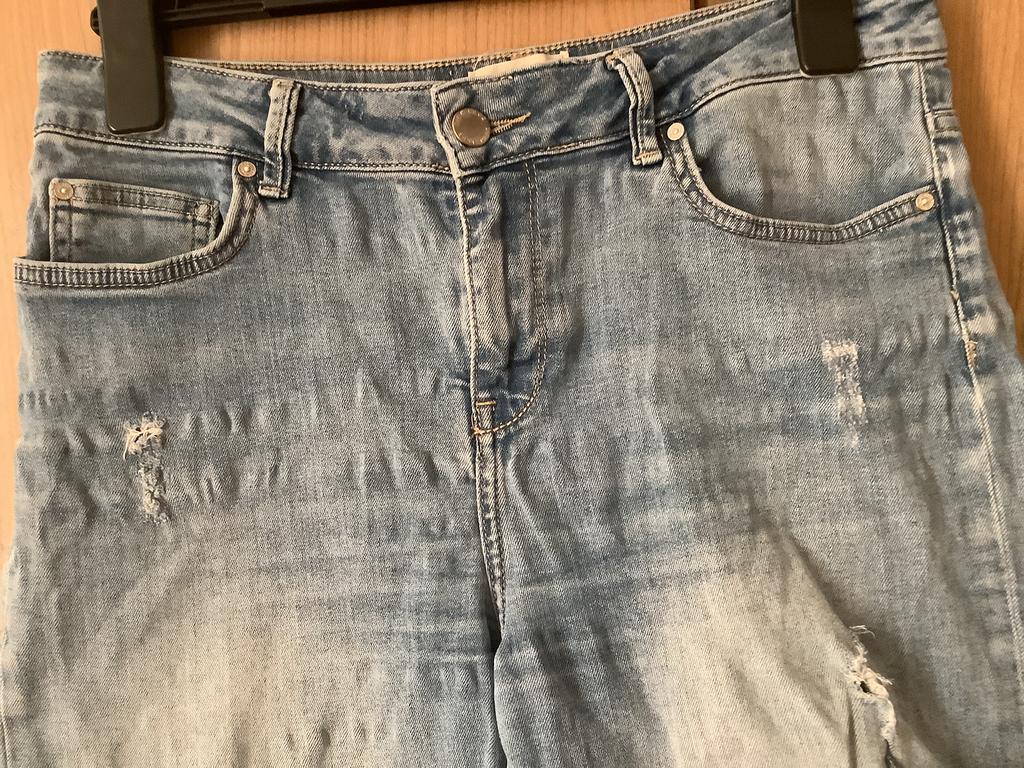 Korte.     Spijkerbroek. mt M.     Bien Bleu., Verzenden, Zo goed als nieuw, Blauw, W28 - W29 (confectie 36)