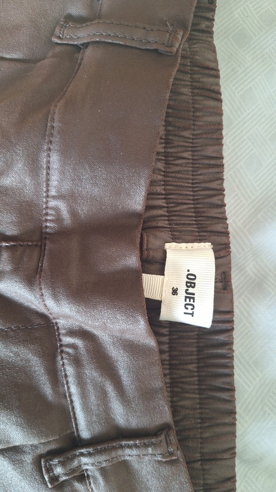 Bruine nepleren broek van .OBJECT - Maat 36, Bruin, Ophalen of Verzenden, Zo goed als nieuw, .OBJECT