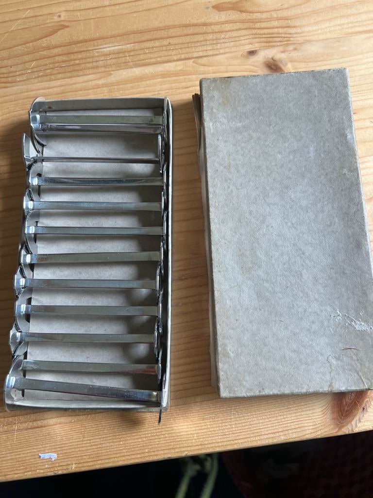 Vintage Sola Massive Gerritsen Zeist Gebaksvorkjes, Antiek en Kunst, Antiek | Bestek, Ophalen of Verzenden