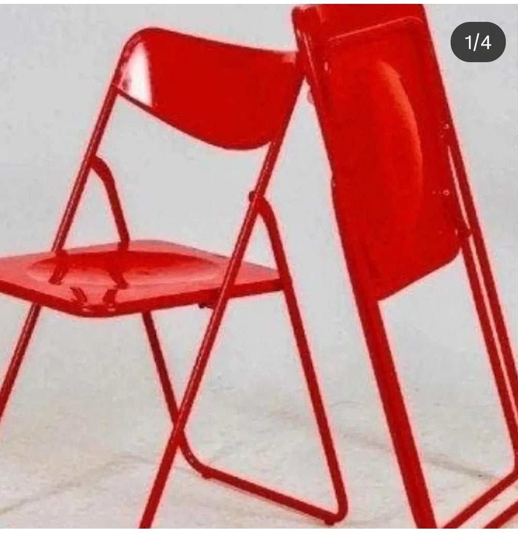 10 rode klapstoelen te huur voor €15 in Barendrecht, Ophalen, Zo goed als nieuw, Geboorte of Huwelijk