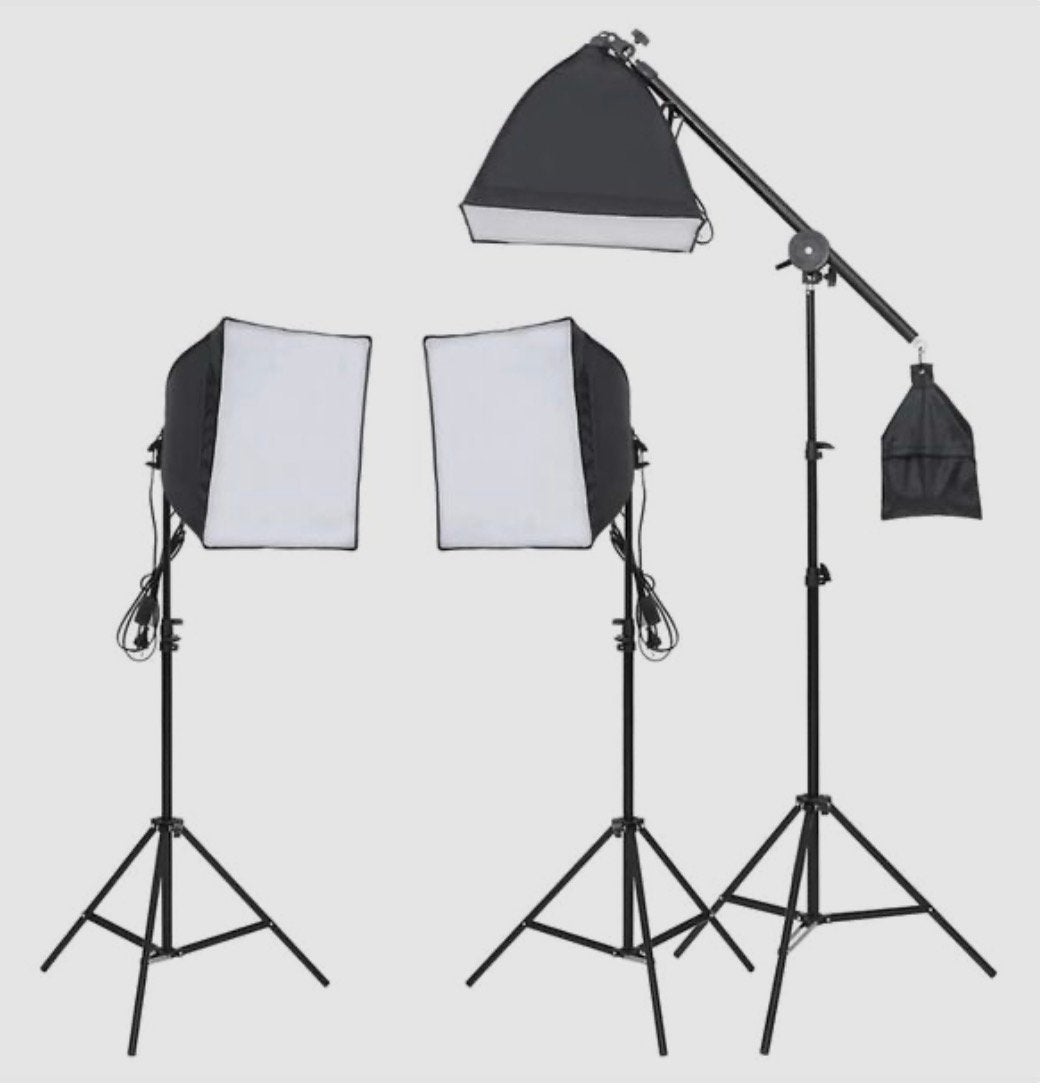 Studioverlichtingsset met statief en softbox, Ophalen, Zo goed als nieuw