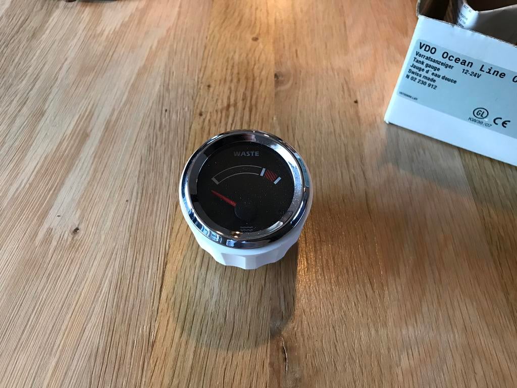 VDO Water meter klokje, osean line chrome, Ophalen of Verzenden, Nieuw, Motor en Techniek, Zeilboot of Motorboot