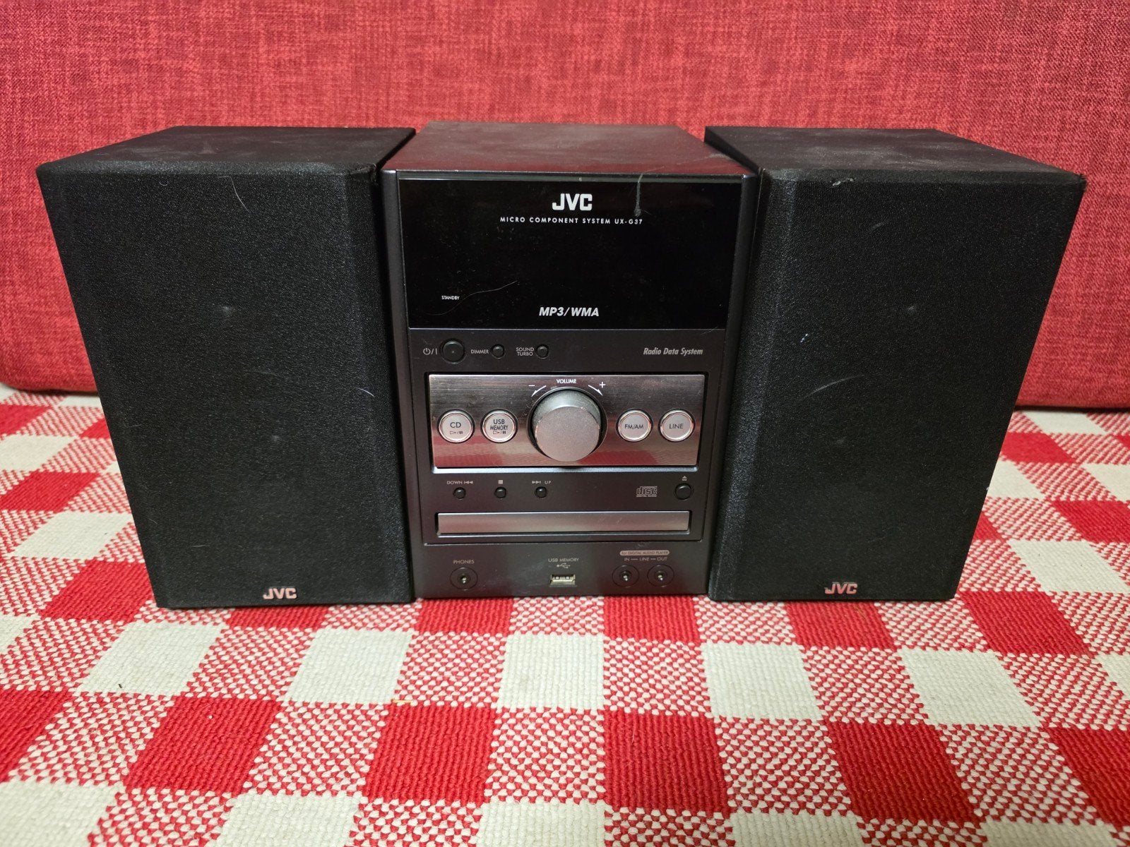 JVC Micro Component System UX-G37 met speakers, Audio, Tv en Foto, Stereo-sets, Gebruikt, JVC, Microset, Tuner of Radio