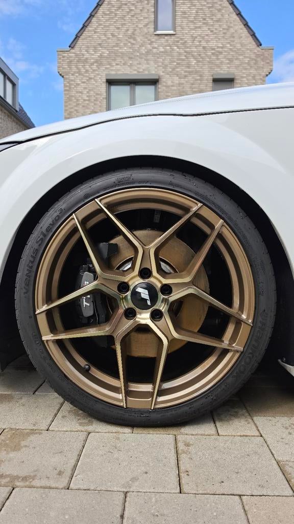 JR34 platinum bronze 19 inch 5x112 8,5J et40, Auto-onderdelen, Velg(en), Personenwagen, Zomerbanden, Ophalen