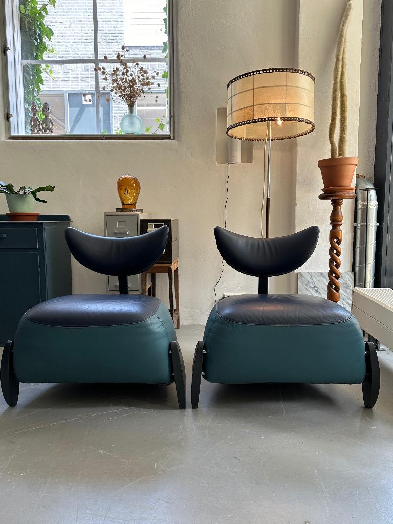 50% SALE: vintage design Deense fauteuils Skalma, leer, Ophalen, Gebruikt, -, -