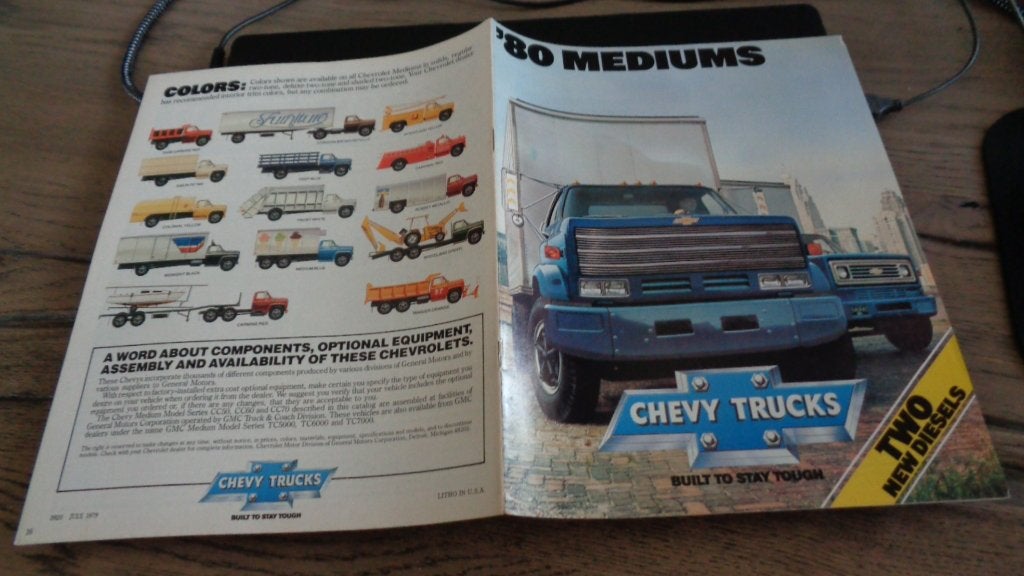 USA Folder  CHEVY  MEDIUMS  1980, Verzenden, Nieuw, Overige merken