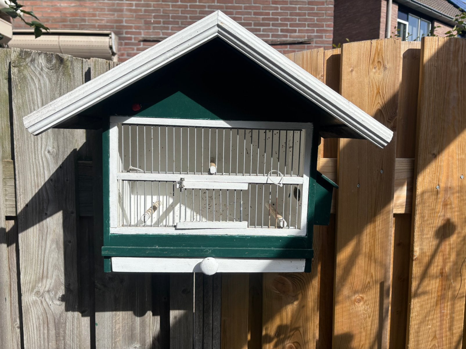 Vogelkooi hout voor buiten, Ophalen of Verzenden, Zo goed als nieuw, Hout, Vogelkooi